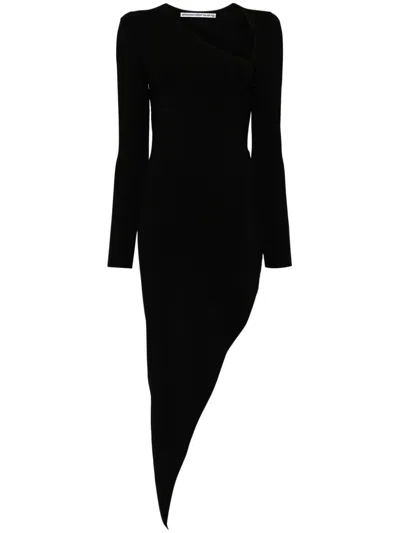 ALEXANDER WANG ASYMMETIC MIDI SKIRT