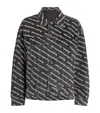 Alexander Wang Black Printed Falling Back Logo Denim Jacket