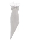 Alexander Wang Asymmetric Mini Dress In Gray