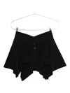 Alexander Wang Asymmetric Skirt In Black