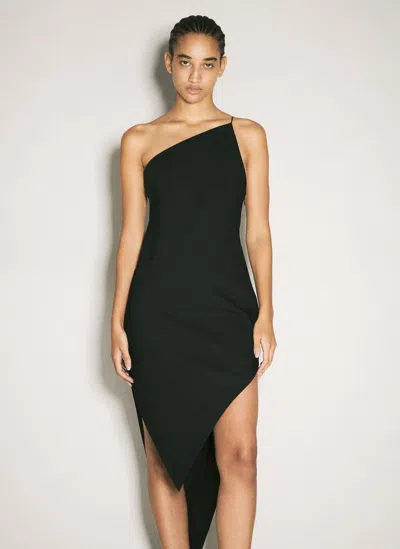 ALEXANDER WANG ASYMMETRIC SLIT MAXI DRESS