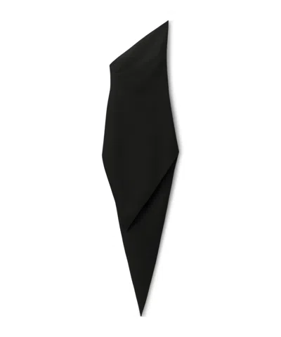 Alexander Wang Asymmetric Slit Maxi Dress In Black