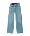 Alexander Wang Asymmetrical Bikini Layer Jean In Denim In Blue