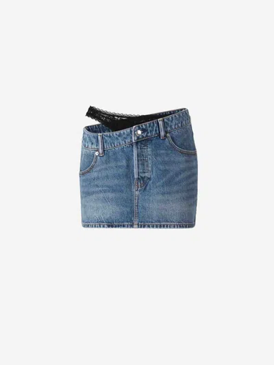 ALEXANDER WANG ALEXANDER WANG ASYMMETRICAL MINI SKIRT