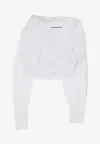 Alexander Wang White Wrapped Front Shirt In White