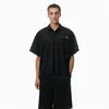 Alexander Wang Athletic Mesh Logo Polo In Black