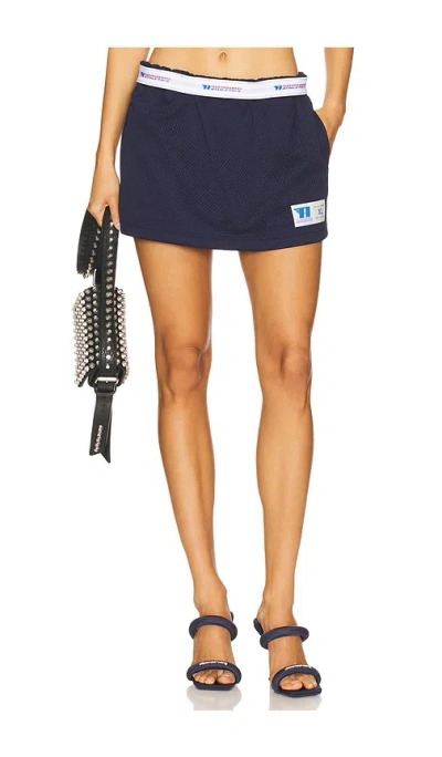 Alexander Wang Athletic Mini Skort In Navy