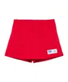 Alexander Wang Athletic Mini Skort In Red