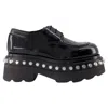 Alexander Wang Woman Lace-up Shoes Black Size 7 Leather In Black