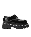 Alexander Wang Woman Lace-up Shoes Black Size 7 Leather In Black