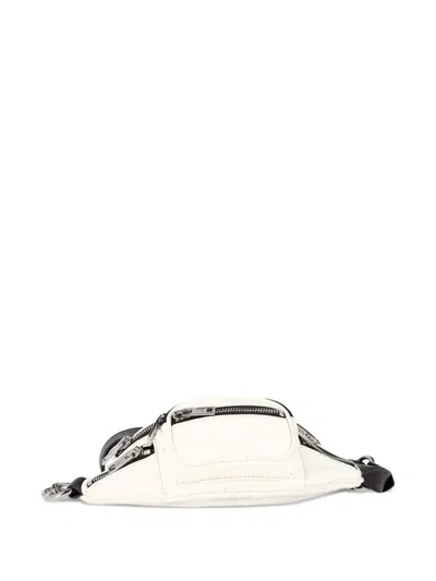 Pre-owned Alexander Wang Attica Chain Calf Leather Belt Bag In White