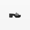 Alexander Wang Aw Crystal Platform Slide In Multi