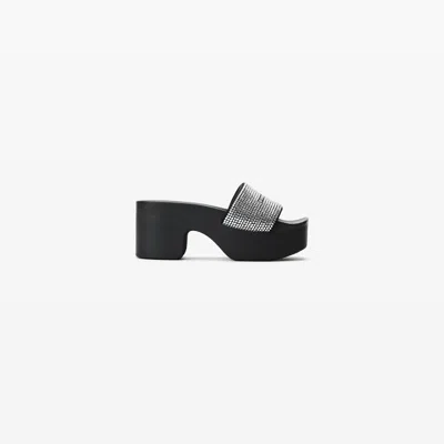 Alexander Wang Aw Crystal Platform Slide In Multi