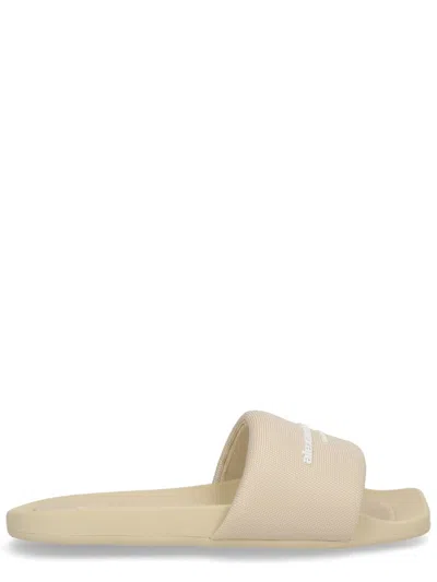 Alexander Wang Women Aw Pool Slides Sandals In Neutral