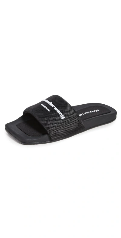 Alexander Wang Aw Pool Slides Black