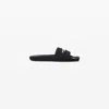 Alexander Wang Aw Slash Knit Pool Slide In Black