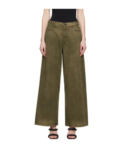 Alexander Wang Bag Details Casual Pants In Green