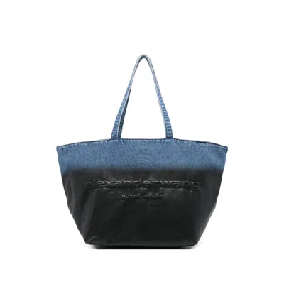 Alexander Wang Large Punch Embossed Tote Bag In Black