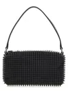 Alexander Wang Medium Spike Pouch Handbag In Black
