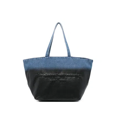 Alexander Wang Large Punch Embossed Tote Bag In Black