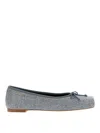 Alexander Wang Blue Billie Trompe-l'oeil Ballerina Flats In Light Blue