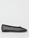 Alexander Wang Lina Studded Mesh Ballet Flats In Black
