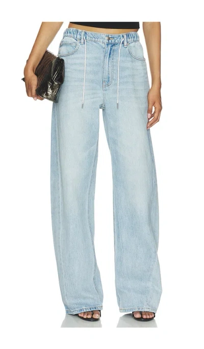 Alexander Wang Balloon Jogger With Crystal Drawcord In Blue