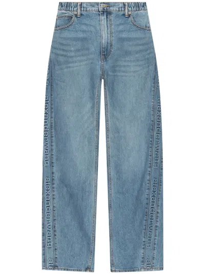 Alexander Wang Balloon Jogger With Logo In Blue
