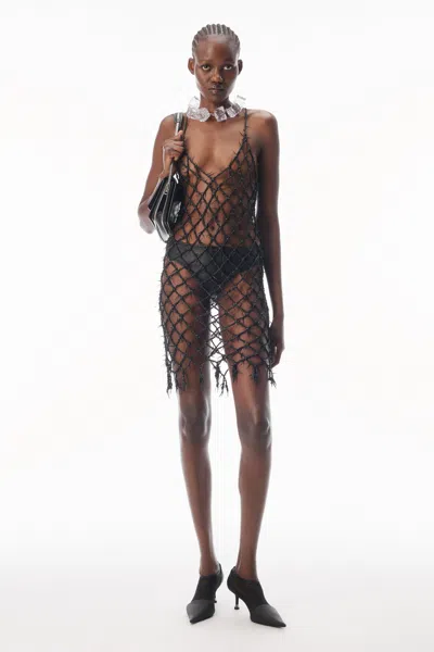 Alexander Wang Barbed Wire Dress In Black
