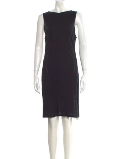 Pre-owned Alexander Wang Bateau Neckline Mini Dress In Black