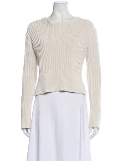 Pre-owned Alexander Wang Bateau Neckline Sweater In Neutral