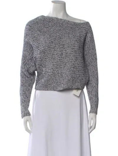 Pre-owned Alexander Wang Bateau Neckline Sweater In White