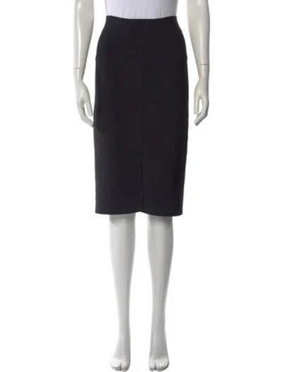 Pre-owned Alexander Wang Beaded Accents Midi Length Skirt In Black