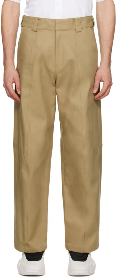 Alexander Wang Beige Tailored Trousers In 250 Khaki