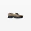 Alexander Wang Beige Waxed Suede Carson Boat Loafers