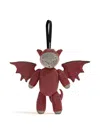 Alexander Wang Beiress Dragon Crystal-embellished Clutch Bag In Red