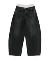 Alexander Wang Belt-loop Belted Jeans In Black