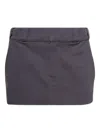 Alexander Wang Belt-loop Mini Skirt In Gray