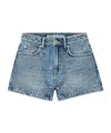 Alexander Wang Belt Loop Work Shorts In Blue