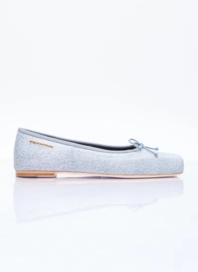 Alexander Wang Billie Ballerina Flats In Blue