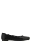 Alexander Wang Billie Flat With Logo Binding Shoes In Black