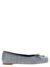 Alexander Wang Blue Billie Trompe-l'oeil Ballerina Flats In Blue