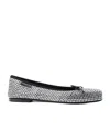 Alexander Wang Billie Rhinestone Embellished Ballet Flats In Black