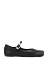 Alexander Wang Black Billie Mary Jane Ballerina Flats In Black