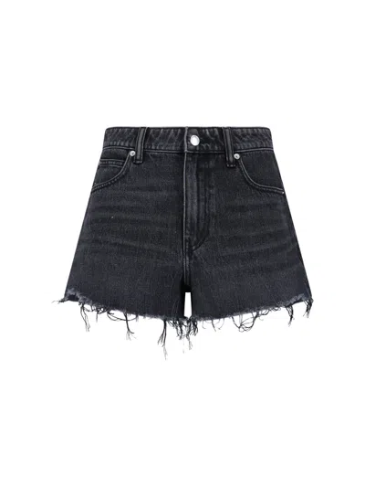 Alexander Wang Bite Denim Shorts - Black