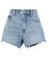 ALEXANDER WANG BITE DENIM SHORTS WITH PRINT