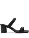 Alexander Wang 75mm Jax Tubular Sandals In 001 - Black
