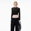 Alexander Wang Crystal Pullover In Black