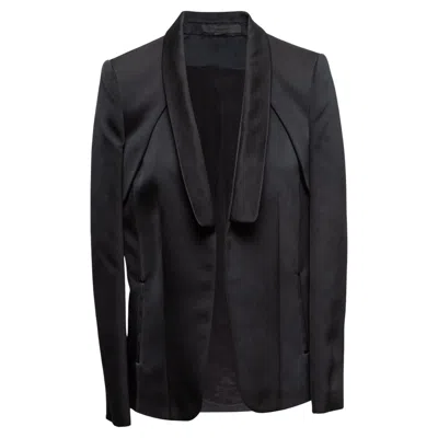 Pre-owned Alexander Wang Black  Shawl Collar Blazer Size Us 8