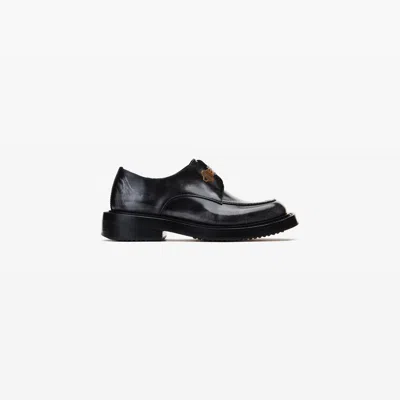 Alexander Wang Black & Grey Leather Dixon Derby